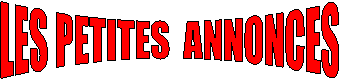 LES PETITES  ANNONCES